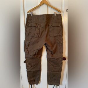 MATCH Brown Cargo Pants Utility Streetwear Workwear Men’s 38